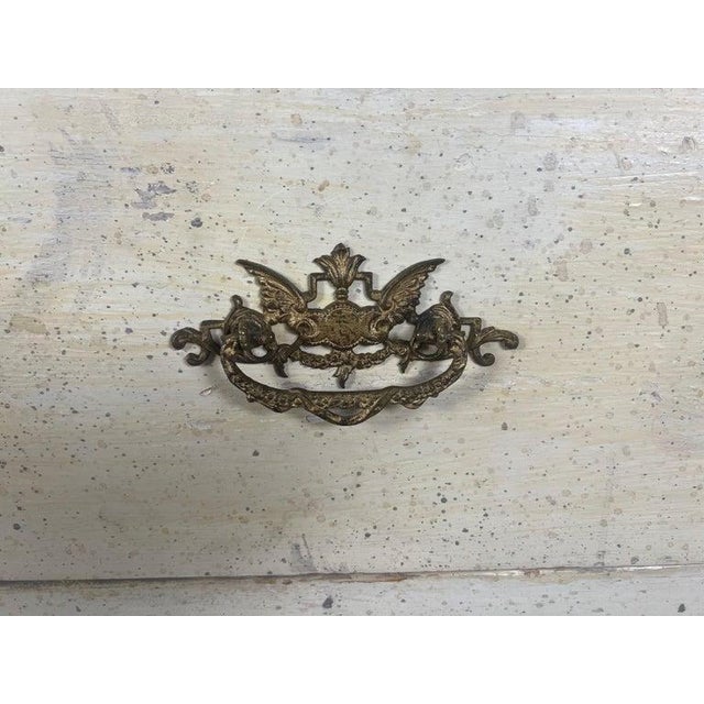 19th C. Gustavian Style Chest of Drawers W/ Brass Hardware For Sale - Image 9 of 14