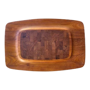 1960s Dansk Teak Cutting Board or Charcuterie Tray Designed by Jens H. Quistgaard