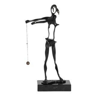 Salvador Dalí­, Homage to Newton, 1980, Bronze & Marble For Sale