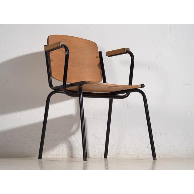 Vintage style office chair with armrests (c.1950) Approximate age: 100 years Material: Iron, elm wood Our office chair...