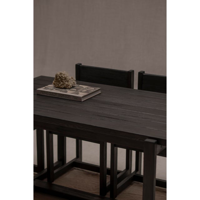 Minimalist Dining Set by Hugo Svensson for Bjärnums Möbelfabrik, 1960s, Set of 5 For Sale - Image 9 of 17