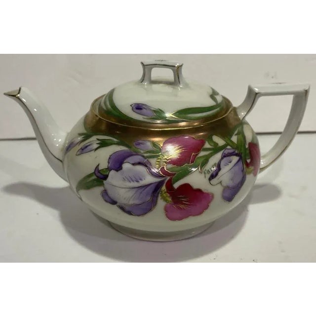 Art Nouveau Vintage Art Nouveau Porcelain Tea Set - Favre - Germany For Sale - Image 3 of 8