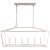 Chapman & Myers for Visual Comfort Signature Darlana Large Linear Lantern in Polished Nickel For Sale