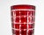 Late 20th Century Red Cut to Clear Tumblers and Glasses For Sale - Image 5 of 6