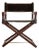 1970s McGuire Director’s X-Chair in Geometric Velvet Jacquard For Sale