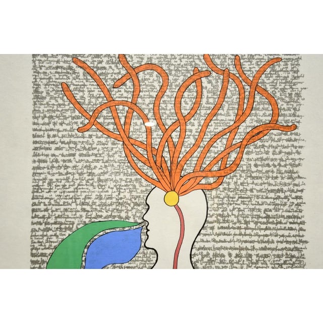 Peter Schmidt, Flowing in the Right Direction, 1971, Lithograph, Framed For Sale - Image 3 of 9