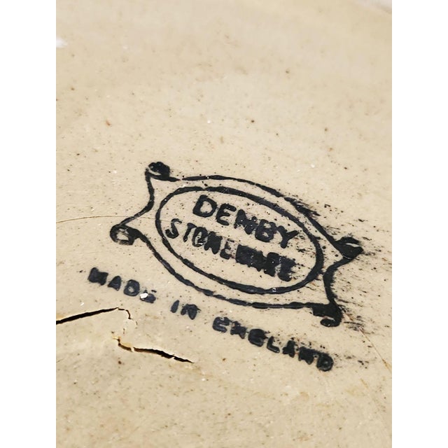 1950s Denby "Burlington" Pattern Stoneware Planters Designed by Albert Colledge, a Pair For Sale - Image 11 of 11