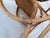 Tan Vintage MCM French Style Rattan Bamboo Wicker Back Rocker For Sale - Image 8 of 8