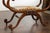 English Pair of English Regency Carved Mahogany 19th Century Stools with Scrolling Arms For Sale - Image 3 of 12
