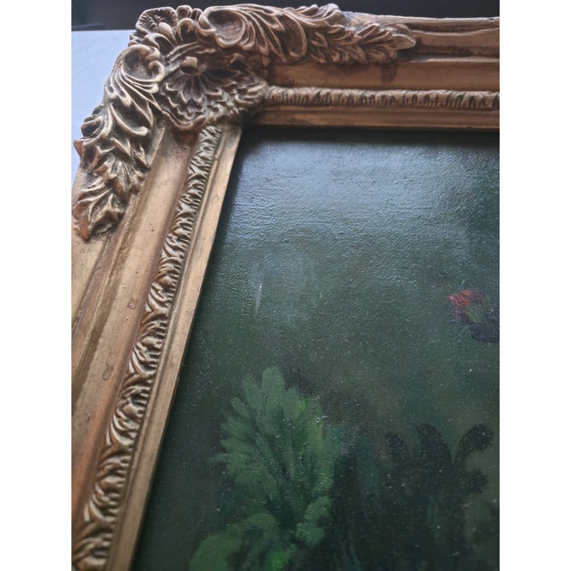 Late 19th Century Signed Antique European Floral Still Life Oil Painting in Ornate Gilt Frame For Sale In Washington DC - Image 6 of 11