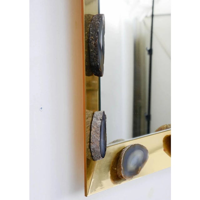 1980s Vintage Agates Mirror For Sale - Image 5 of 6