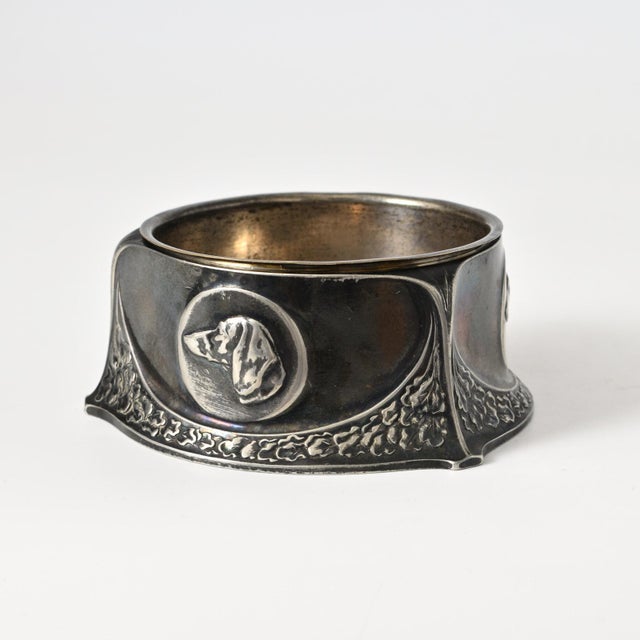 Art Nouveau silver-plated bowl or ashtray from WMF. This piece has an attribution mark, I am sure that it is completely...