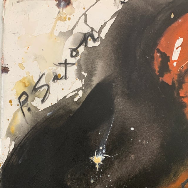 "Young Pierrot" Painting on Paper by Phil Saxon For Sale In West Palm - Image 6 of 10