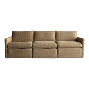 Charles Pfister for Knoll Three-Piece Lounge Sofa in Camel Upholstery, C. 1970s