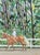 Textile Jennifer Lively “Forest Ride” Contemporary Horse Riding Figure Through Green Foliage, 2022 For Sale - Image 7 of 11