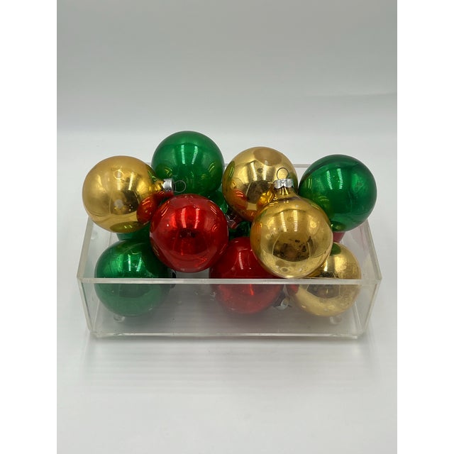 Mid-Century Modern Vintage Holly Brand Christmas Ornaments - Set of 12 For Sale - Image 3 of 4