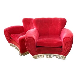 Lounge Chairs by Guglielmo Ulrich, 1940s, Set of 2 For Sale
