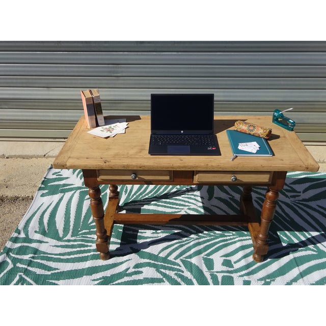 Vintage Oak Desk, 1930s For Sale - Image 13 of 18