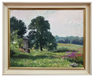 Alfejs Bromults, Summer Day, Oil on Cardboard