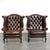 English Chesterfield Cowhide Wing Armchairs, Set of 2 For Sale - Image 12 of 12