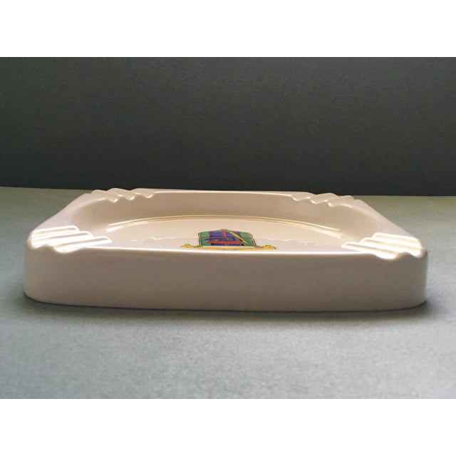 Mid 20th Century Vintage Dolphin Coat of Arms Ashtray For Sale - Image 9 of 10