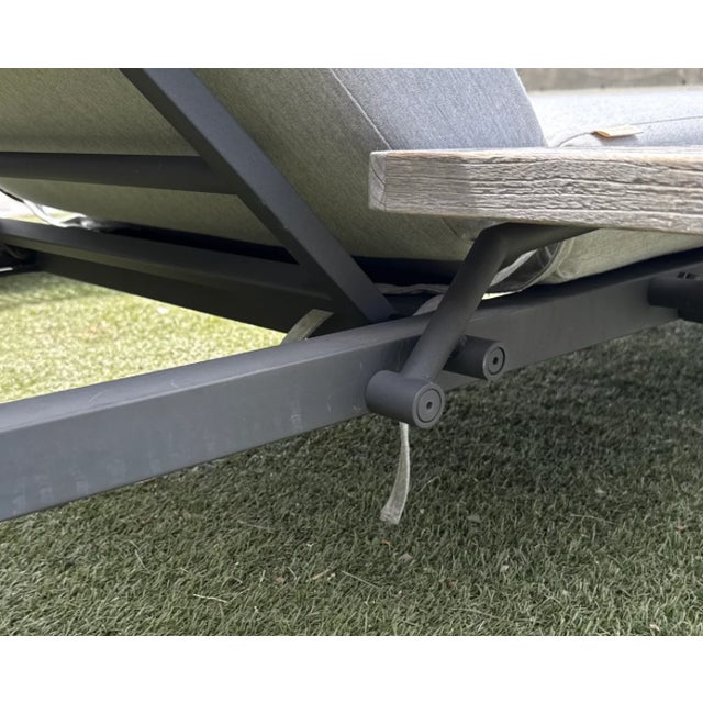 Gray Gloster Grid Outdoor Chaise Loungers, Set of Four For Sale - Image 8 of 12