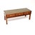 Vintage Military Campaign Style Coffee Table with Leather Top, 1950 For Sale - Image 11 of 11