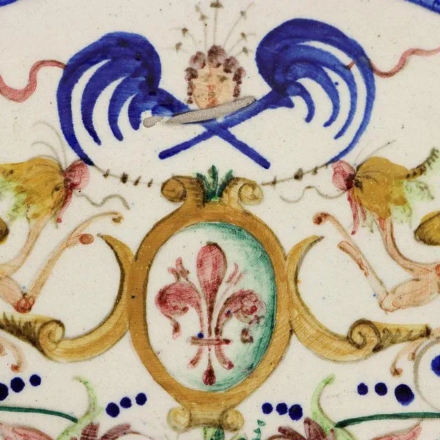 Oval Tray in Majolica For Sale - Image 3 of 9