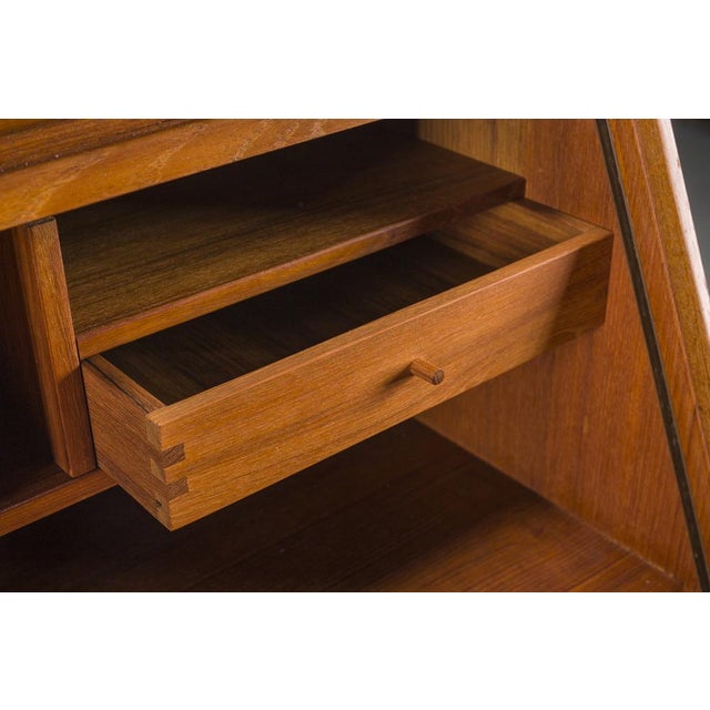 Brown Mid-Century Modern Teak Secretary from Dyrlund, Denmark, 1960s For Sale - Image 8 of 18
