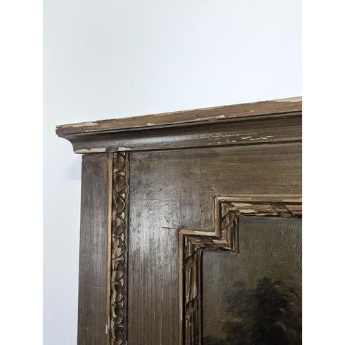 Louis XVI Style Trumeau with Painted Canvas Depicting Gallant Scene For Sale - Image 6 of 12