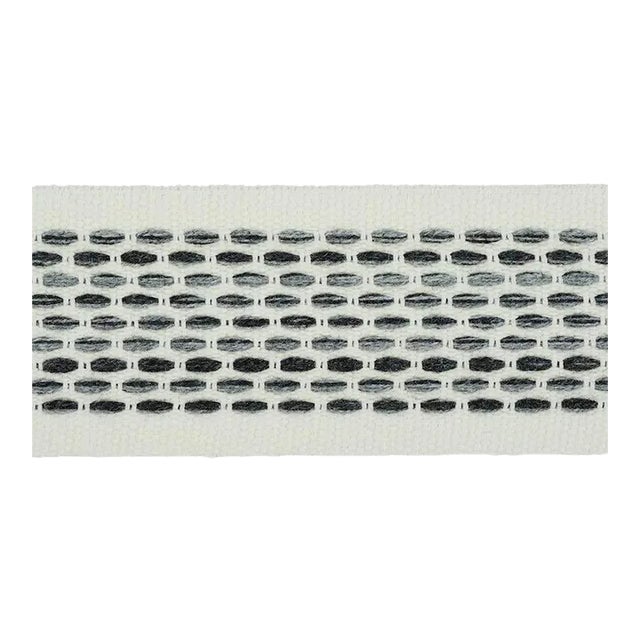 Schumacher Portola Tape Indoor & Outdoor in Charcoal For Sale