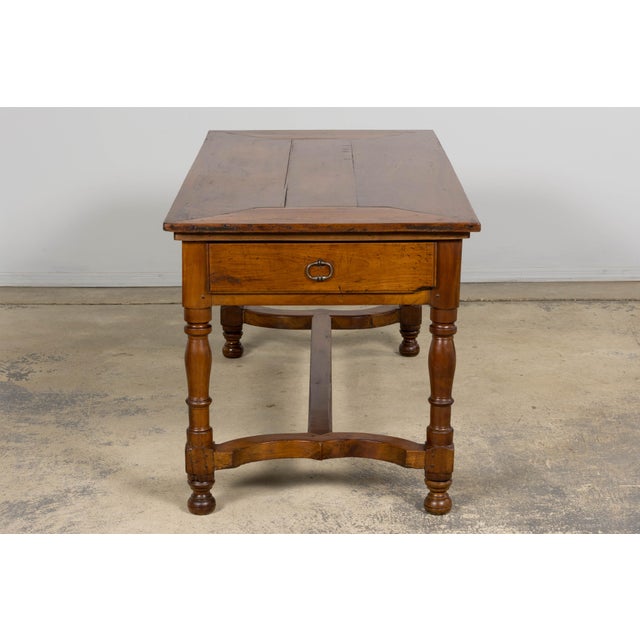 Antique Late 19th Century French Provincial Fruitwood Dining Table For Sale - Image 17 of 18