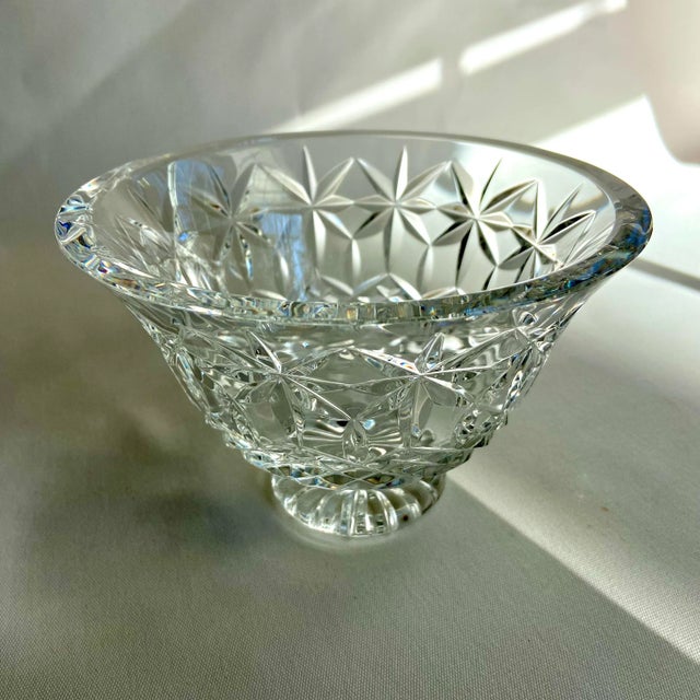 Vintage Waterford Irish crystal Balmoral footed bowl. This elegant accent piece is in excellent condition with beautiful...
