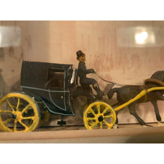 Metal “Fiacre” Shadowbox Wall Street From the Corner of Broad , Nyc For Sale - Image 7 of 11