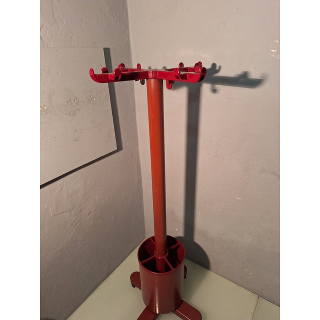 Mid-Century Modern Red Model System 45 Coat Hanger by Ettore Sottsass for Olivetti Syntesis, 1960s For Sale - Image 3 of 16