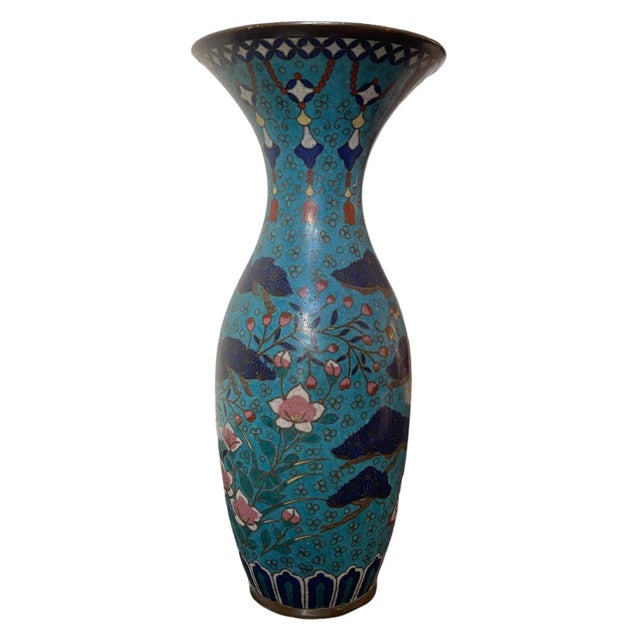 Early 20th Century Asian Cloisonné Vase For Sale - Image 10 of 10