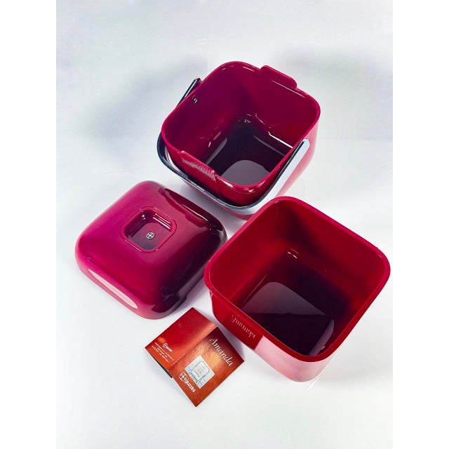 Amanda Ice Bucket in Acrylic Glass by Ambrogio Pozzi for Guzzini, 1980s For Sale - Image 6 of 9