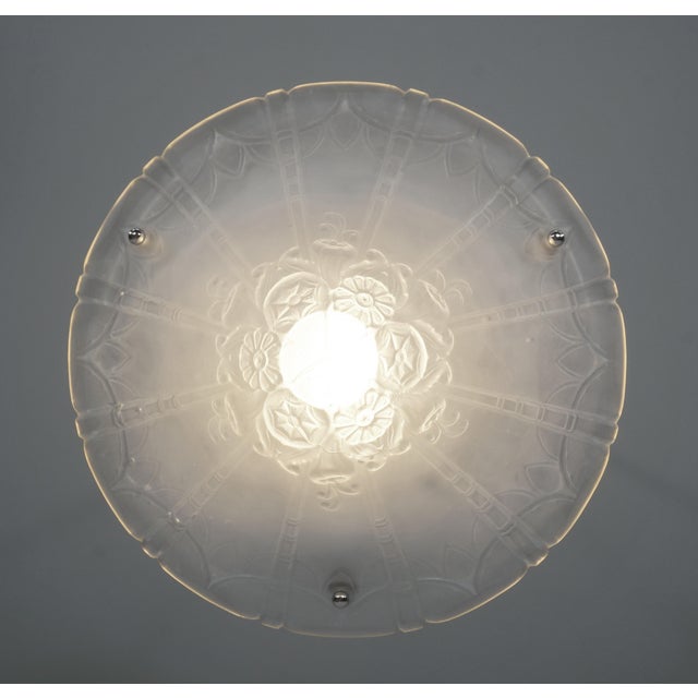 1920s French Art Deco Pendant Light by Lorrain Daum 1920s France For Sale - Image 5 of 13