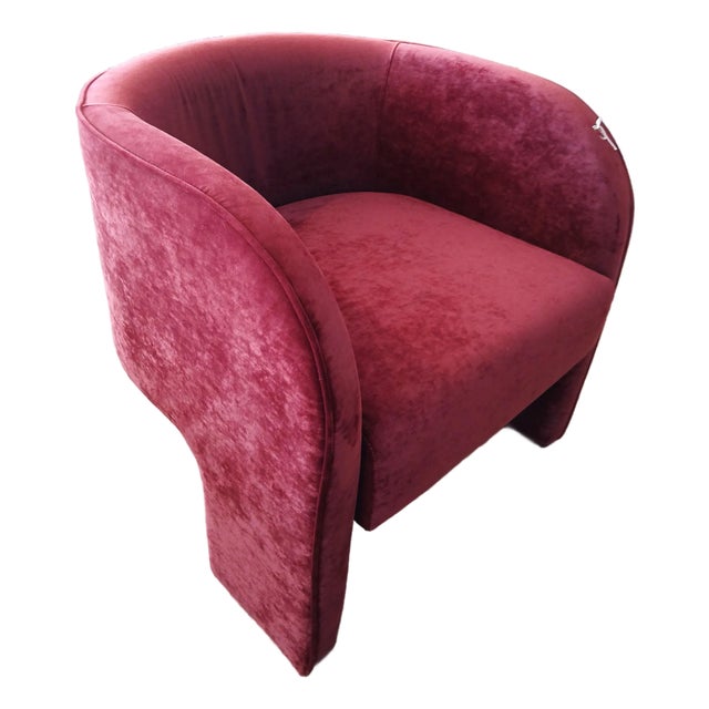 Lexa Velvet Lounge Chair For Sale
