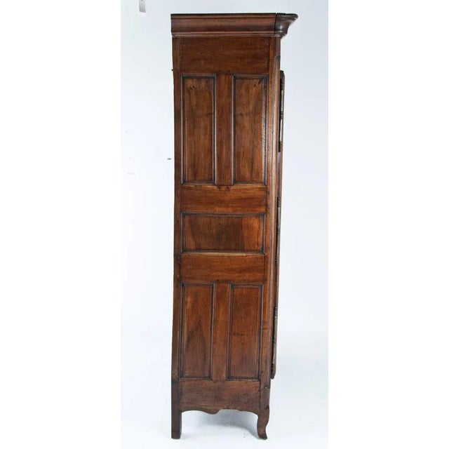 Mid 18th Century C.1740 Walnut Chateau Armoire For Sale - Image 4 of 11