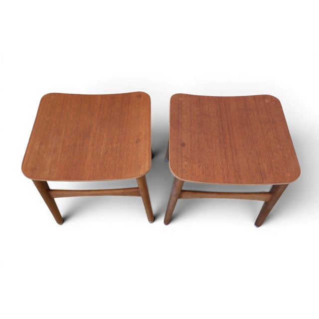 Danish Stool in Teak and Oak, 1960s For Sale - Image 9 of 13