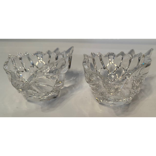 Mid 20th Century Vintage Mid Century Sculptural Glass / Decorative Dishes – Pair For Sale - Image 5 of 15