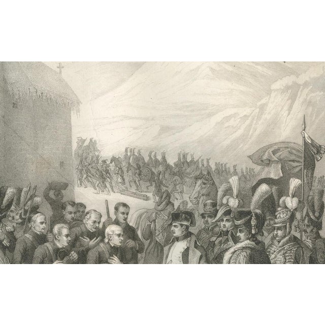 Paper After Adolphe Roehn, Napoleon Crossing the Great St Bernard Pass, Engraving, 1840 For Sale - Image 7 of 9
