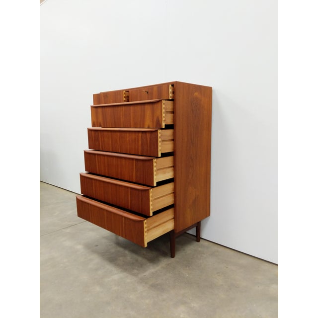 Mid-Century Modern Vintage Danish Mid Century Modern Teak Dresser For Sale - Image 3 of 7