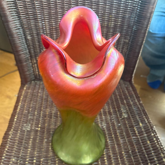 Art Nouveau Art Glass Vase by Josef Rindskopf Sohne.