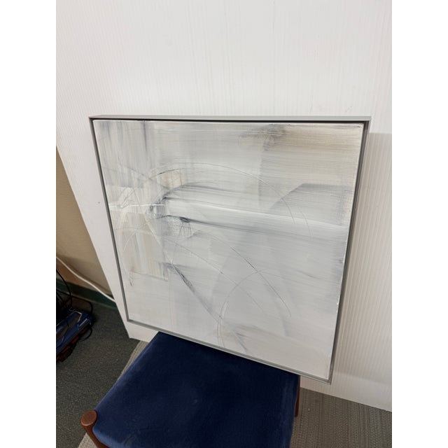 Contemporary Isabel Wyatt Fog Study Original Painting, Signed For Sale - Image 3 of 12