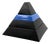 French Pyramid Shaped Stacked Ceramic Ashtrays, 1980s, Set of 4 For Sale