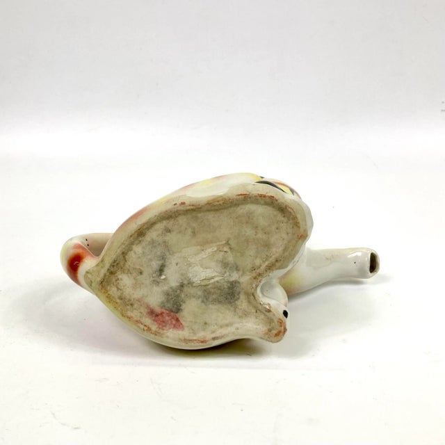 1920s 1920s Chinese Porcelain Tabby Cat Tea Pot For Sale - Image 5 of 8