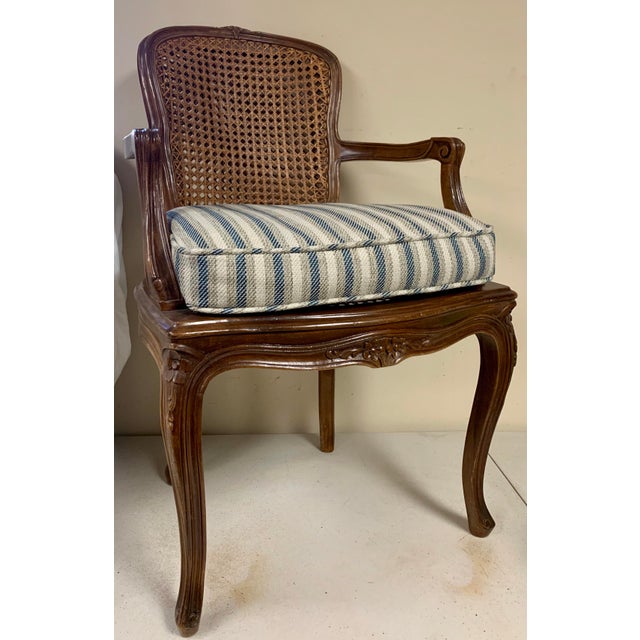 Pair of Caned French Style Bergere Chairs Chairish