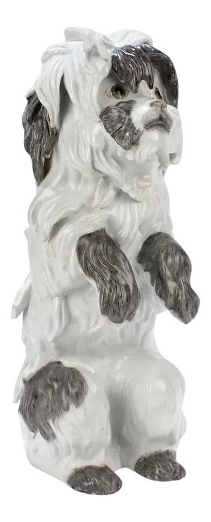 Vintage Samson Porcelain Bolognese or Bichon Dog Figurine